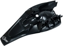 Load image into Gallery viewer, UFO MX Rear Fender - Black - Main Product View