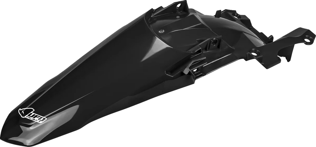 UFO MX Rear Fender - Black - Back View