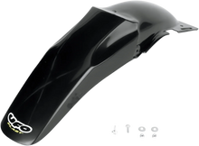 Load image into Gallery viewer, UFO MX Rear Fender - Black - Main Product View