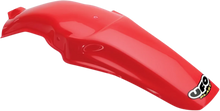 Load image into Gallery viewer, UFO MX Rear Fender - CR Red fits CR - Main Product View