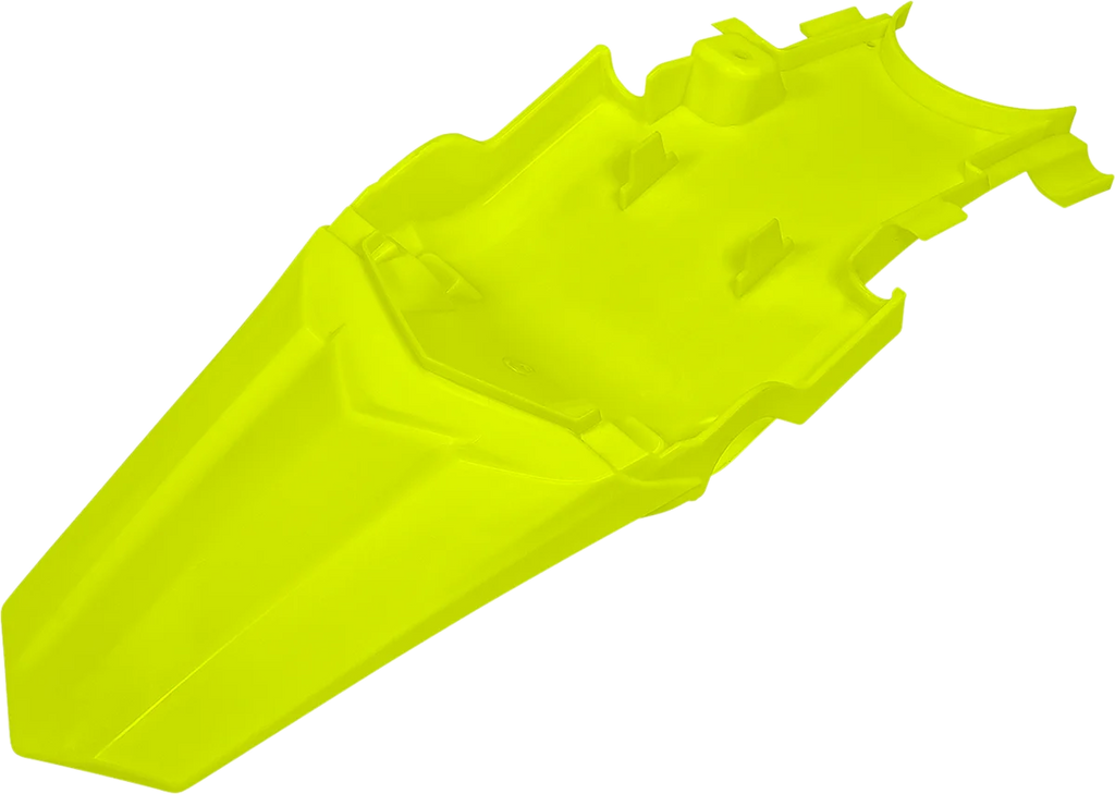 UFO MX Rear Fender - Fluorescent Yellow - Main Product View