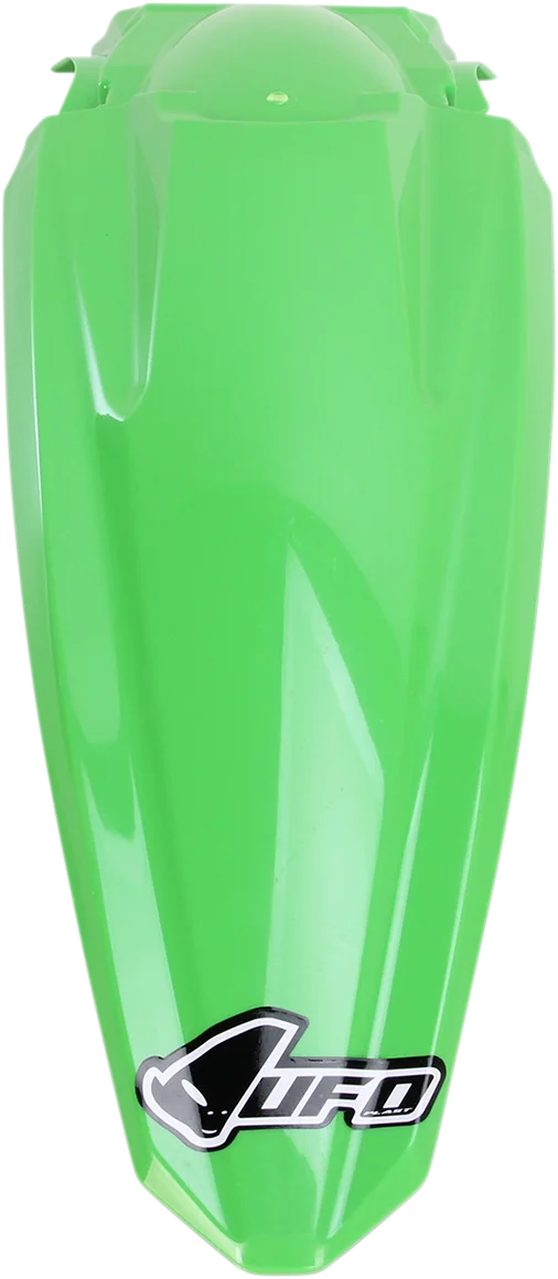 UFO MX Rear Fender - KX Green - Back View