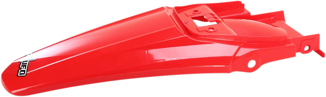 UFO MX Rear Fender - Red - Side View