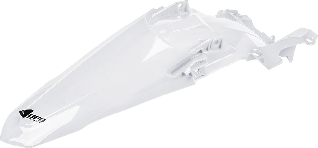 UFO MX Rear Fender - White - Back View