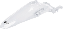 Load image into Gallery viewer, UFO MX Rear Fender - White - Back View