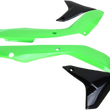 Load image into Gallery viewer, UFO Radiator Covers - Black/Green - Main Product View