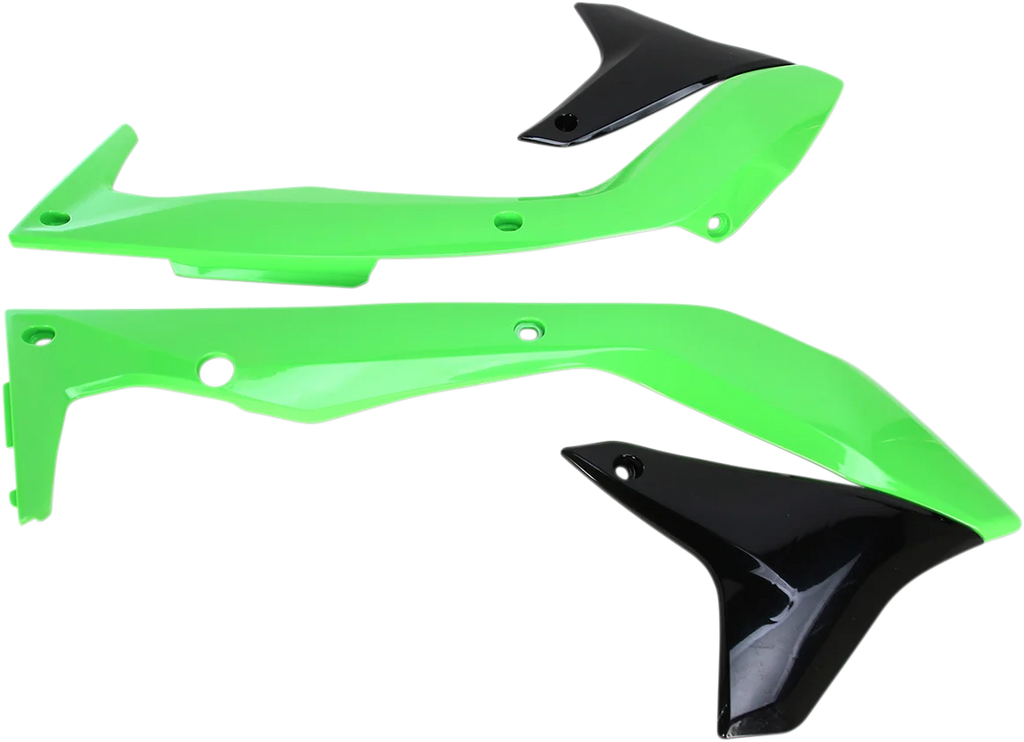 UFO Radiator Covers - Black/Green - Main Product View