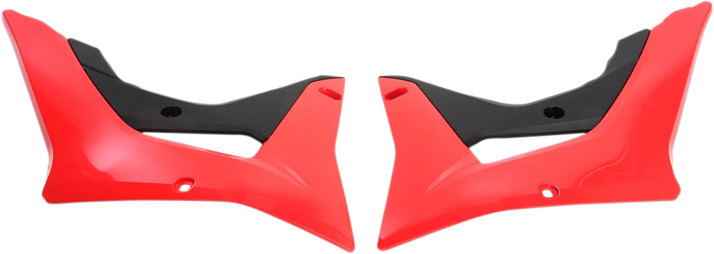 UFO Radiator Covers - Black/Red - Main Product View