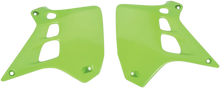 Load image into Gallery viewer, UFO Radiator Covers - Green fits KX - Main Product View