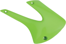 Load image into Gallery viewer, UFO Radiator Covers - Green fits KX - Main Product View