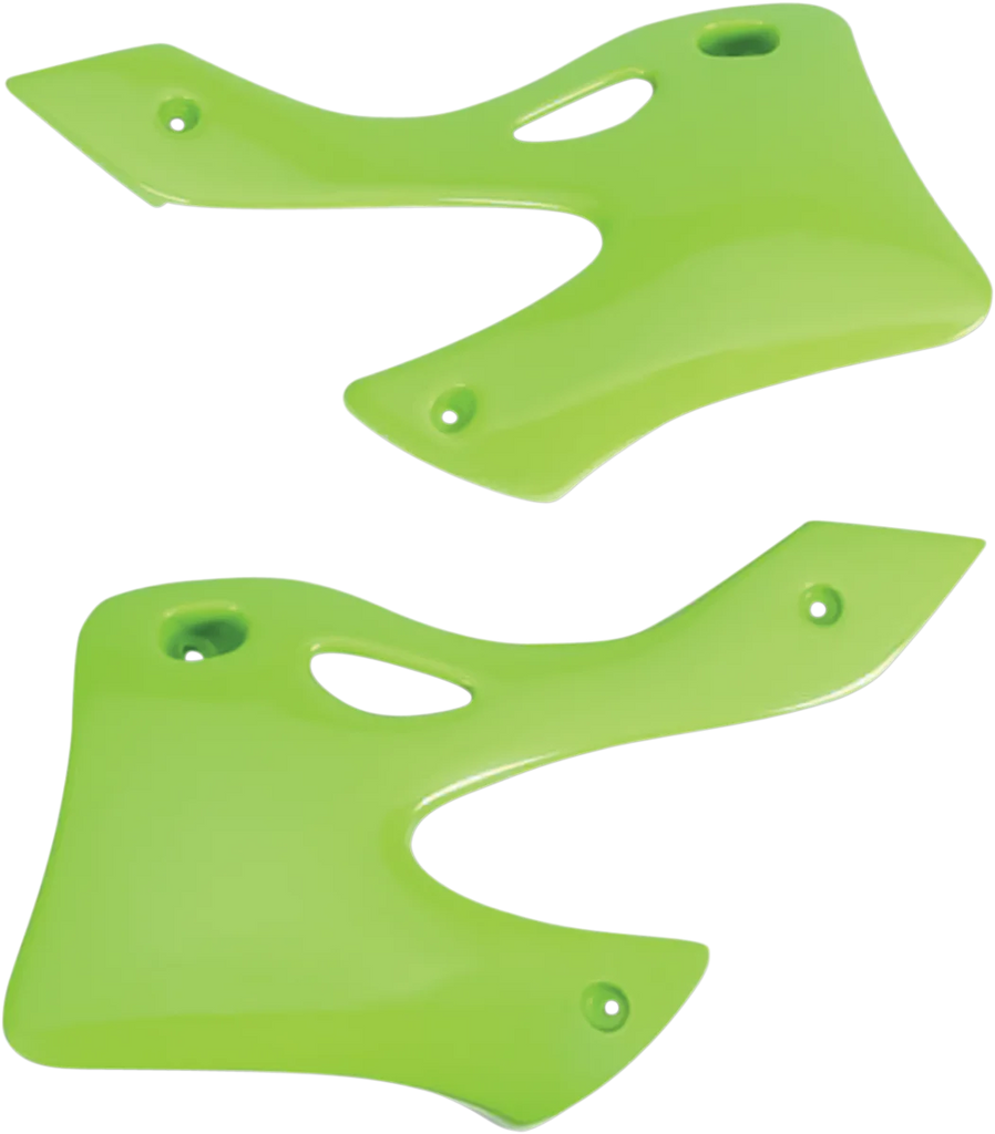 UFO Radiator Covers - Green fits KX - Main Product View