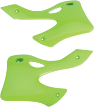 Load image into Gallery viewer, UFO Radiator Covers - Green fits KX - Main Product View
