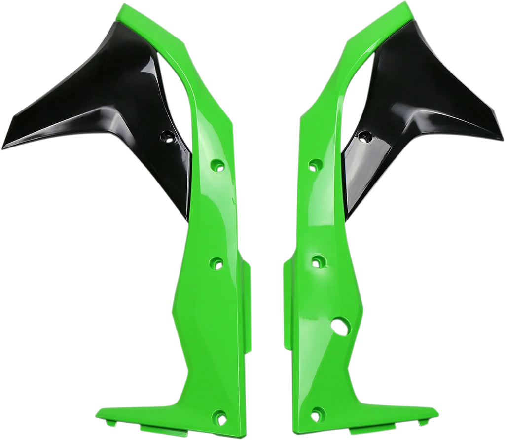 UFO Radiator Covers - OE Green/Black - Main Product View