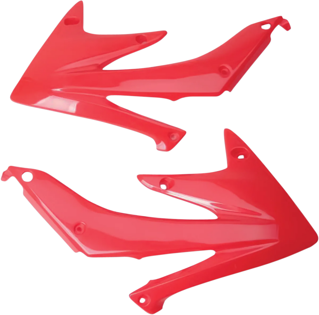 UFO Radiator Covers - Red - Side View