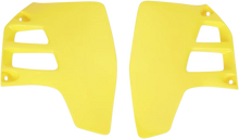 Load image into Gallery viewer, UFO Radiator Covers - Yellow fits RM - Main Product View