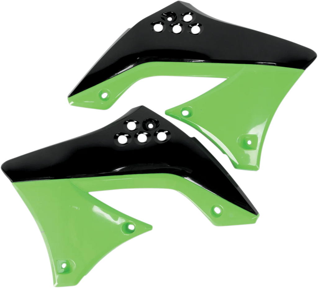 UFO Radiator Shroud - Black/Green - Main Product View