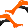 Load image into Gallery viewer, UFO Radiator Shrouds - Florescent Orange - Main Product View