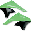 Load image into Gallery viewer, UFO Radiator Shrouds - Green/Black - Main Product View