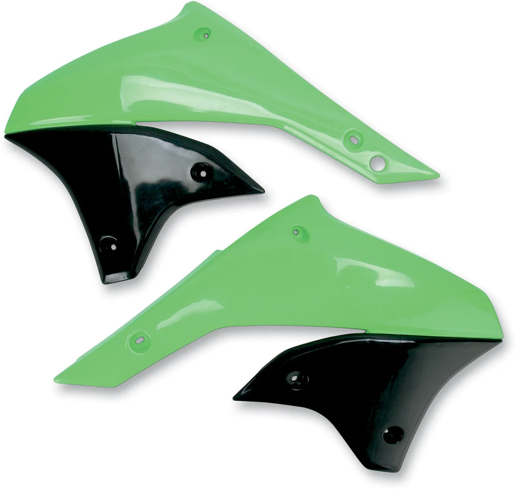 UFO Radiator Shrouds - Green/Black - Main Product View