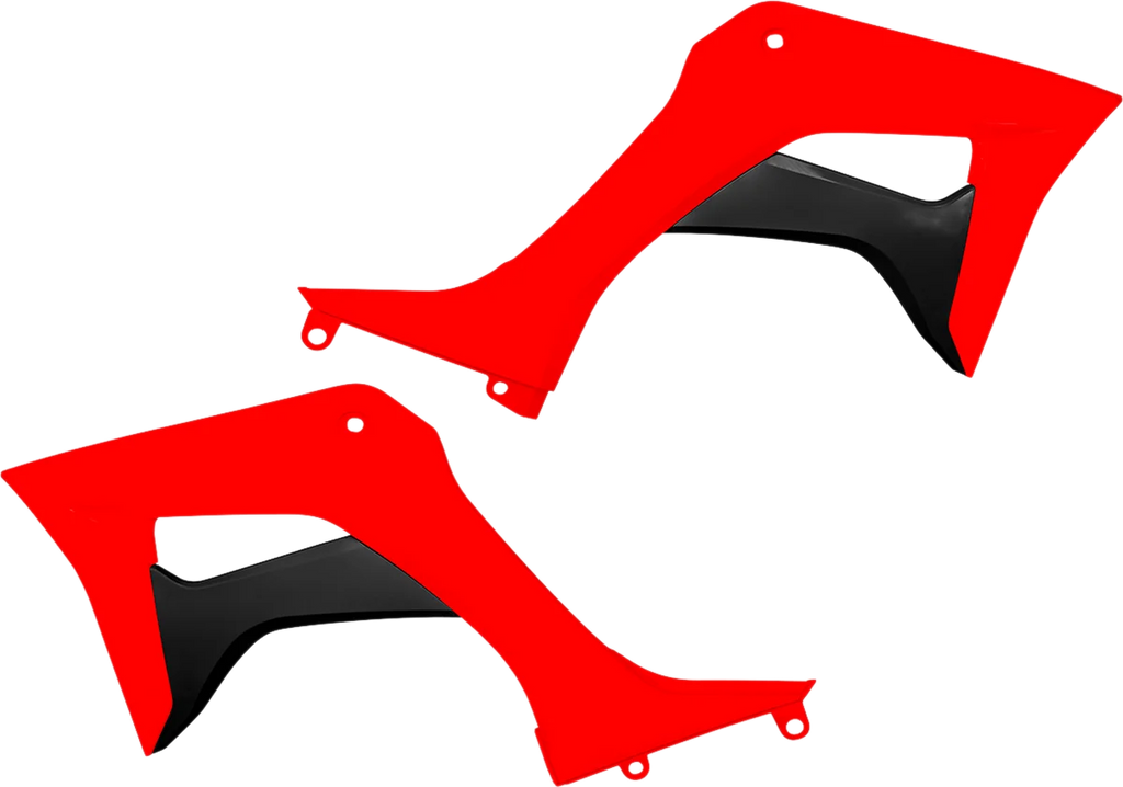 UFO Radiator Shrouds - OEM Red - Main Product View