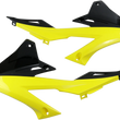 Load image into Gallery viewer, UFO Radiator Shrouds - Yellow/Black - Main Product View