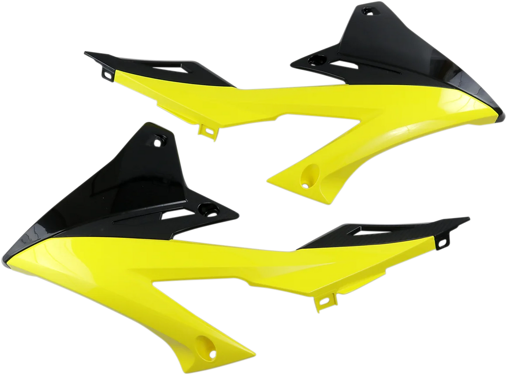 UFO Radiator Shrouds - Yellow/Black - Main Product View