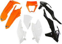 Load image into Gallery viewer, UFO Replacement Body Kit - OEM Orange/White/Black - Side View