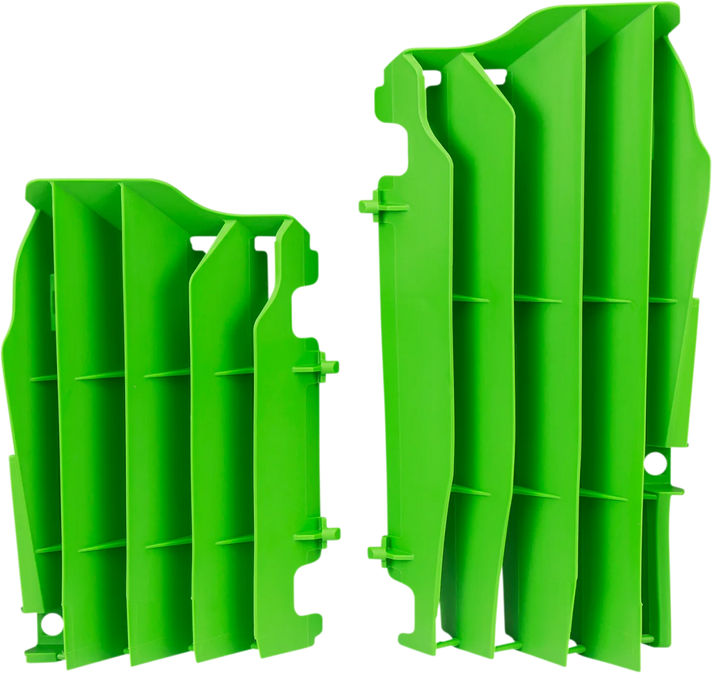 UFO Replacement Radiator Louvers - Green - Kawasaki - Main Product View