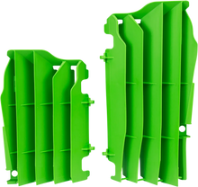 Load image into Gallery viewer, UFO Replacement Radiator Louvers - Green - Kawasaki - Main Product View