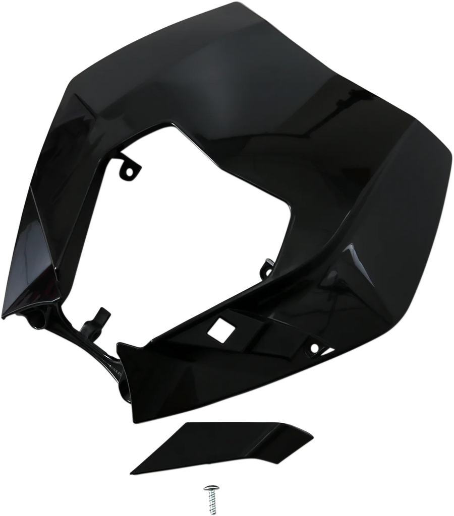 UFO Replacement plastic for OEM headlight - Black - Main Product View