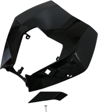 Load image into Gallery viewer, UFO Replacement plastic for OEM headlight - Black - Main Product View