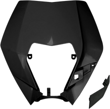 Load image into Gallery viewer, UFO Replacement plastic for OEM headlight - Black - Side View