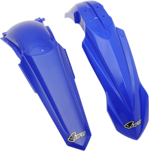 Load image into Gallery viewer, UFO Restyled Replacement Plastic Front and Rear Fender Kit - OE Blue - Main Product View
