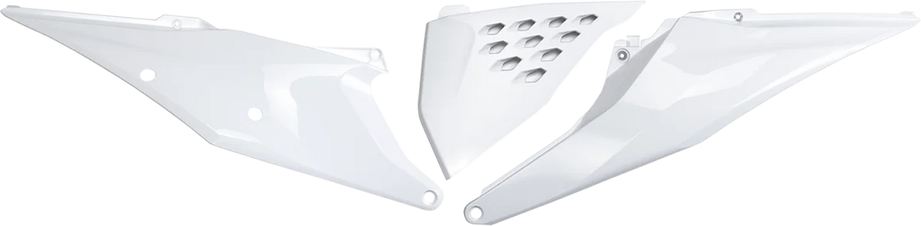 UFO Side Panels - KTM White - Vented - Main Product View