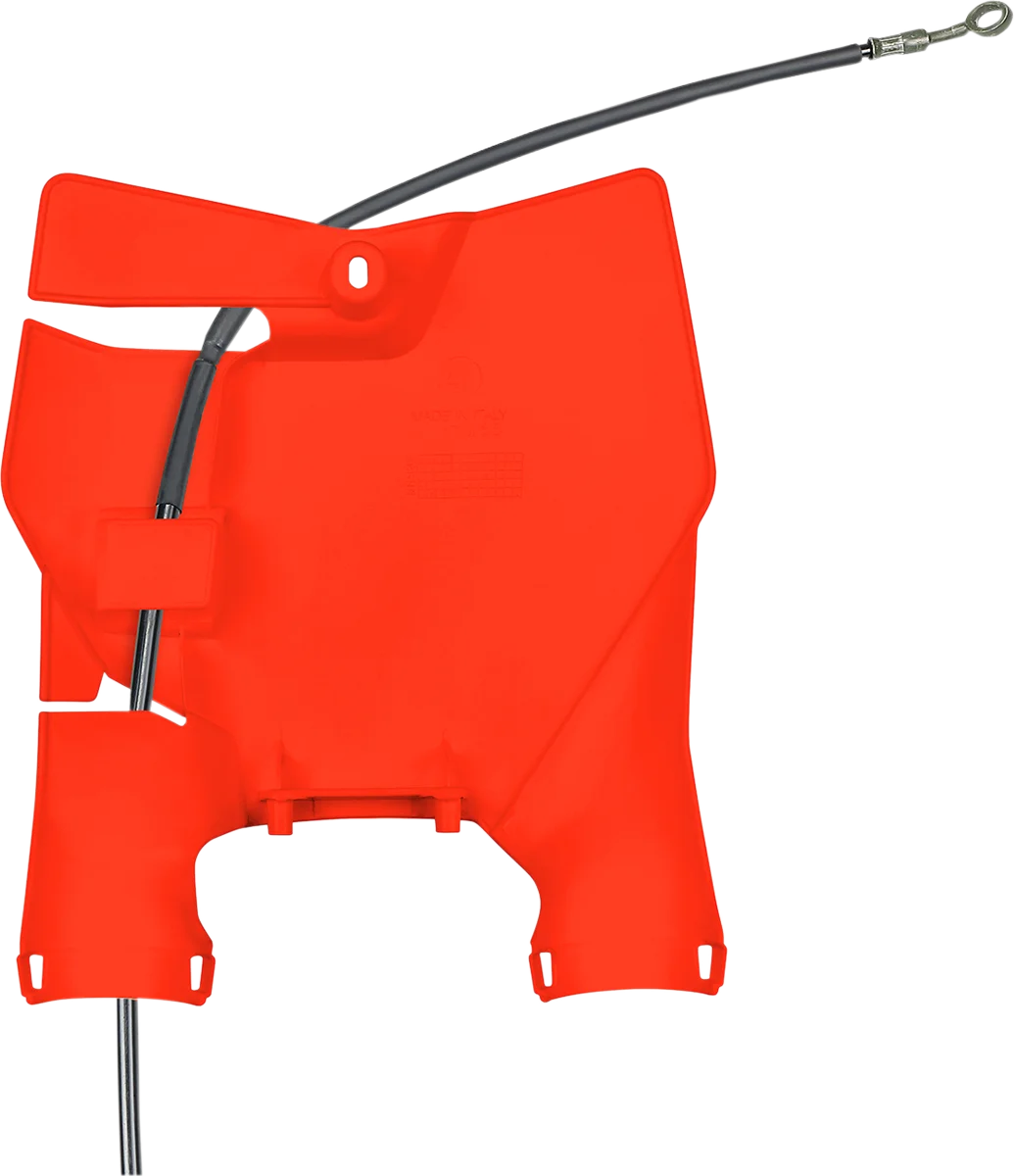 UFO Stadium Number Plate - Fluorescent Orange - KTM - 85 SX - Side View