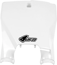 Load image into Gallery viewer, UFO Stadium Number Plate - White - Husqvarna - Main Product View
