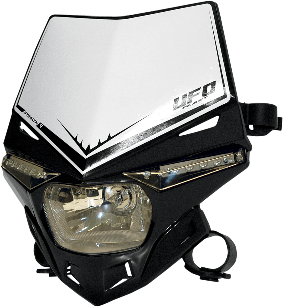 UFO Stealth Headlight - Red - Side View
