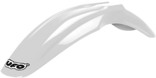 Load image into Gallery viewer, UFO Universal Supermoto Front Fender - White - Main Product View