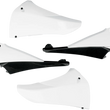 Load image into Gallery viewer, UFO Upper Radiator Shrouds - White/Black - Main Product View