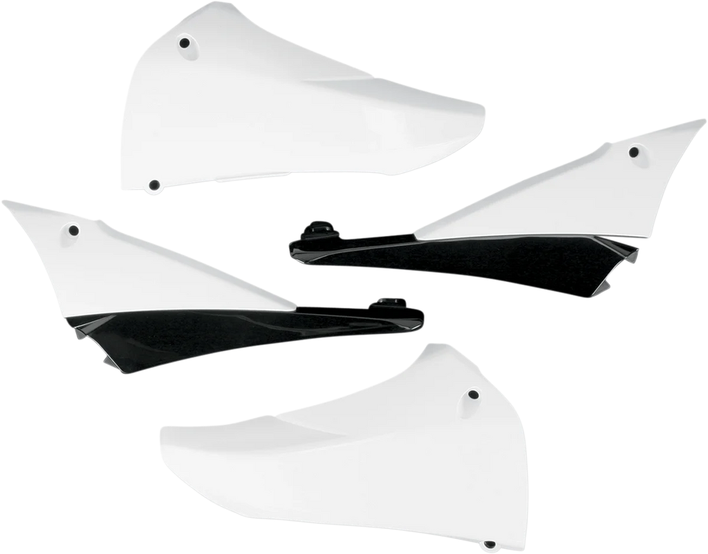 UFO Upper Radiator Shrouds - White/Black - Main Product View