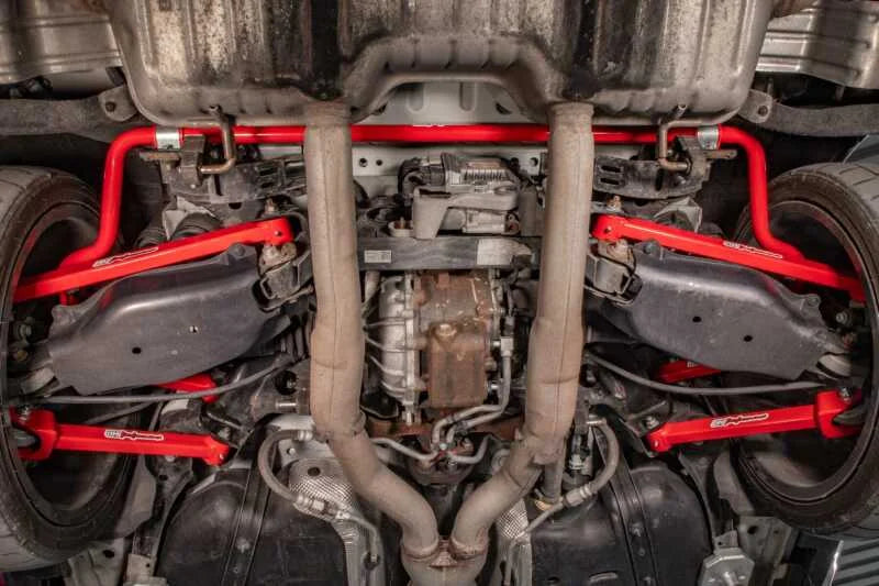UMI 16-24 Chevrolet Camaro Alignment Toe Arm - Red - Back View