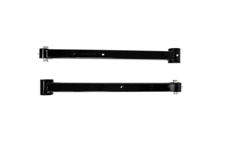 UMI 78-96 GM B-Body Boxed Extended Length Lower Control Arms w/Poly Bushings - Black - Side View