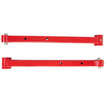 Load image into Gallery viewer, UMI 78-96 GM B-Body Boxed Extended Length Lower Control Arms w/Poly Bushings - Red - Back View
