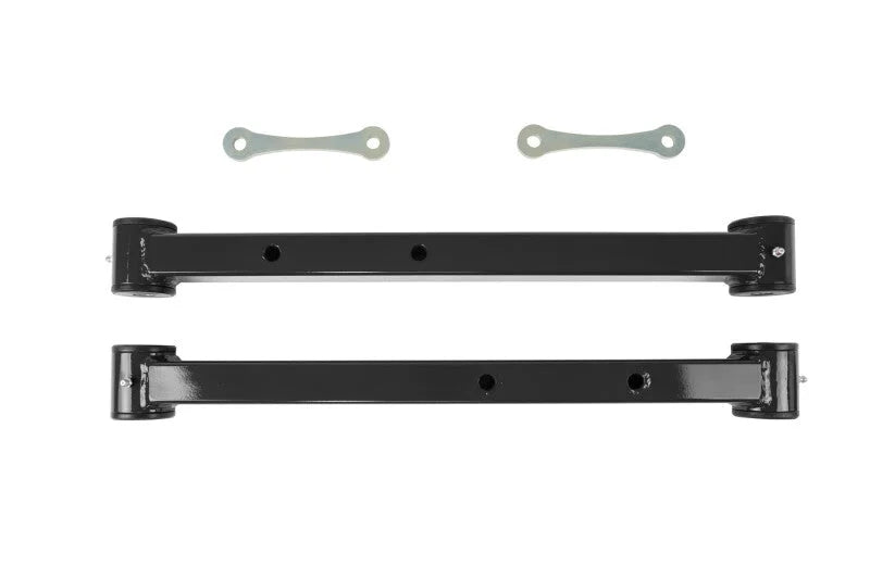 UMI 91-96 GM B-Body Boxed Extended Length Lower Control Arms - Black - Main Product View