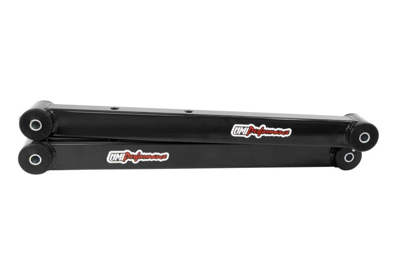 UMI 91-96 GM B-Body Boxed Extended Length Lower Control Arms - Black - Side View