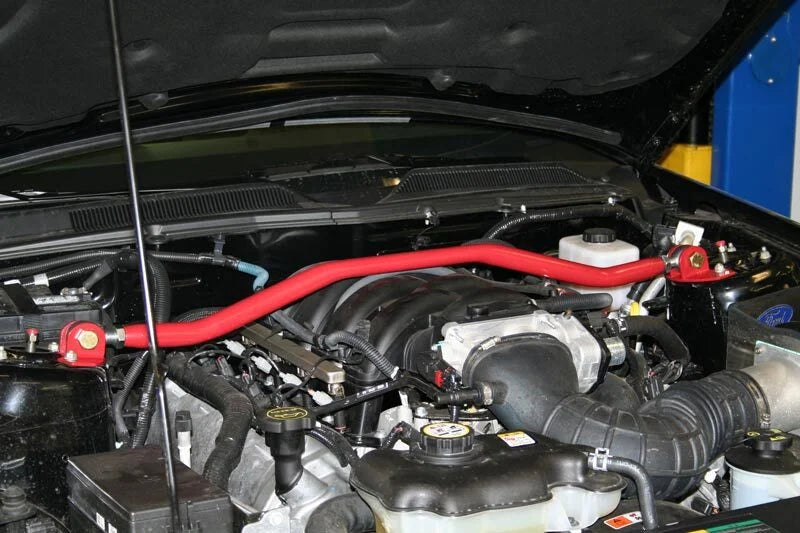 UMI Performance 05-14 Ford Mustang GT Front Strut Tower Brace - Installation View