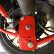 Load image into Gallery viewer, UMI Performance 05-14 Ford Mustang Rear Control Arm Relocation Brackets- Bolt In - Back View