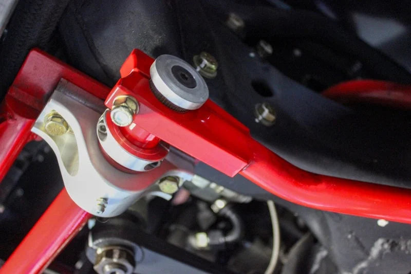 UMI Performance 1-1/4in Splined Front Sway Bar (Double Shear End Links) - Back View