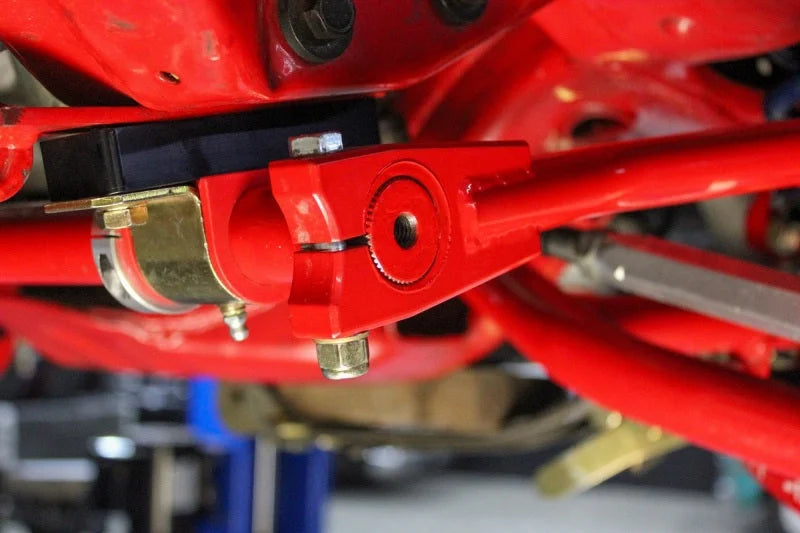 UMI Performance 1-1/4in Splined Front Sway Bar (Stock Style End Links) - Back View