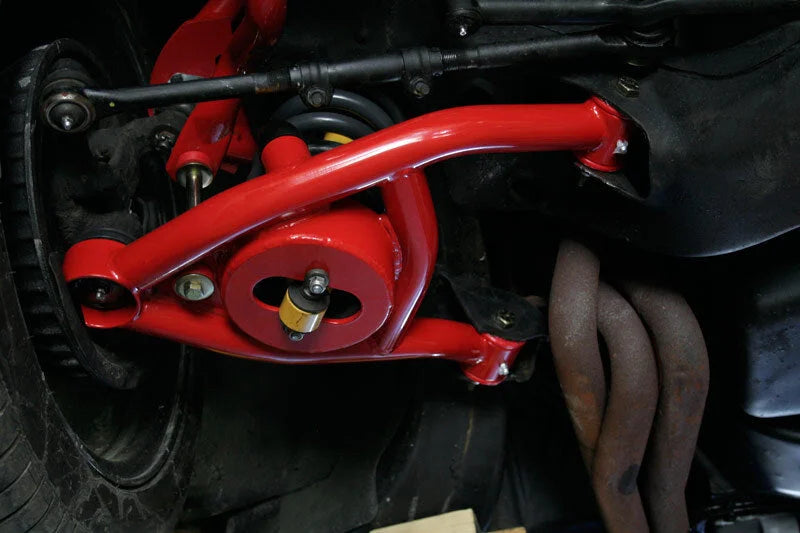UMI Performance 64-72 GM A-Body Front A-arm Kit 1/2in taller upper ball joints - Side View